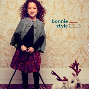 Tea Collection Isobel sweater cape - Size M (6-7) NWOT